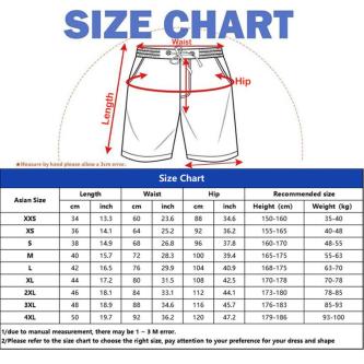 Men's Gradual Change Of Color Beach Shorts With Drawstring, … in Singapore - Image 1