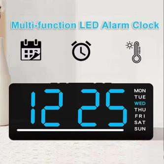 Mini Digital Table Clock LED Alarm Clock Temp 5 Levels … in Perth - Image 1