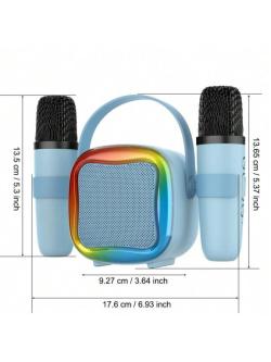 Mini Karaoke Machine with 2 Wireless Mics LED Light Speaker … in Sembawang - Image 1