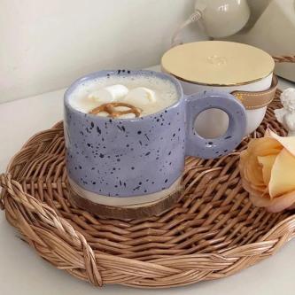 Moch Irregular Hand-Kneaded Splashed Ink Ceramic Mug Coffee Cup in Petaling Jaya - Image 1