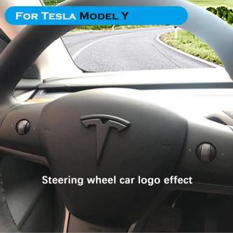 Model Y Steering Wheel/Front Trunk/Rear Trunk Logo Sticker … in Singapore - Image 1