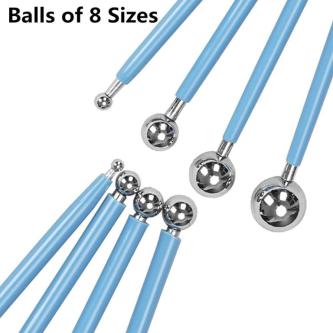 Modelling Ball Tools Stainless Steel Set 4 Pcs for Shaping … in Singapore - Image 1