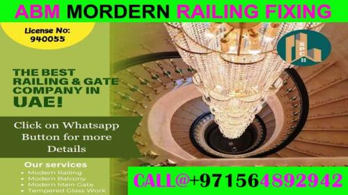 Modern Staircase Railing Fixing Contractor in Ajman Dubai in Dubai - Image 8