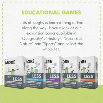 More or Less Science & Nature Edition Card Game - How Good … in Kajang - Image 1