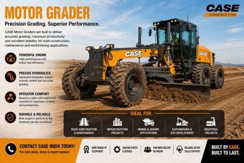 Motor Grader for Precision Road Construction & Leveling in Gurgaon - Image 1
