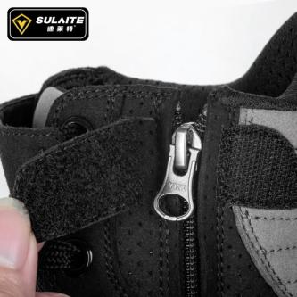 Motorcycle Leather Boots Street Riding Shoes Anti-Slip Side … in Singapore - Image 1