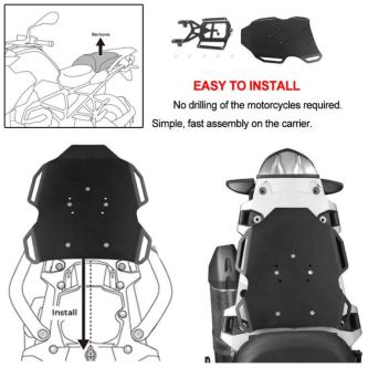 Motorcycle Pillion Luggage Rails Rear Seat Area Covering … in Woodlands - Image 1