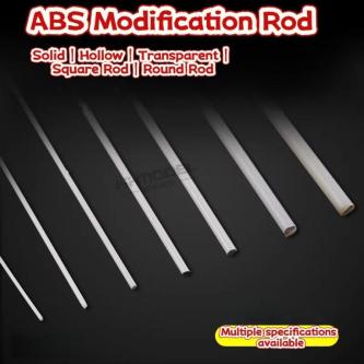 Multi-Size ABS White Round & Square Rod Set - Solid & … in Bukit Batok - Image 1
