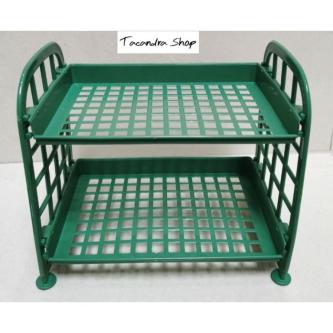 Multifunctional 2-story Mini Plastic Table Shelf/Mini … in Singapore - Image 1