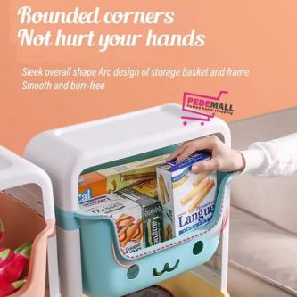 Multipurpose Shelf with 3-Tier Wheels + Lid Multi-Function … in Pasir Ris - Image 1