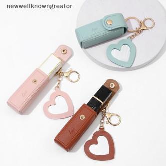 NEWW Solid Color Portable Lipsti Bags Wallet Keychain Mini … in Malacca Town - Image 1