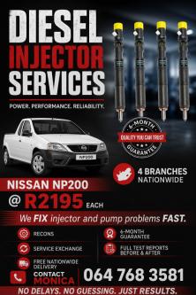 NISSAN NP200 Expert Injector Testing Services in Pretoria - Image 1