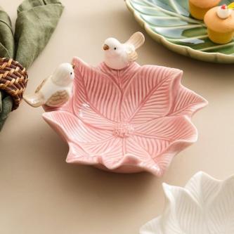 NORMAN Flower Storage Dish, Bird Design Ceramic Dim Sum … in Sembawang - Image 1