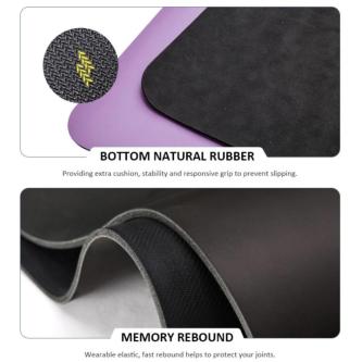 Natural Rubber+PU Yoga Mat with Alignment Guide Line … in Singapore - Image 1