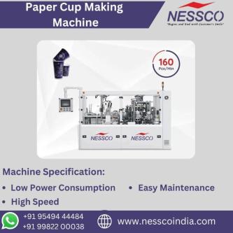 Nessco Latest Technology Paper Cup Making Machine in Jaipur - Image 1