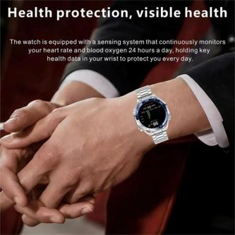 New Outdoor Sports Smart Watch LED Flashlight Waterproof … in Singapore - Image 1