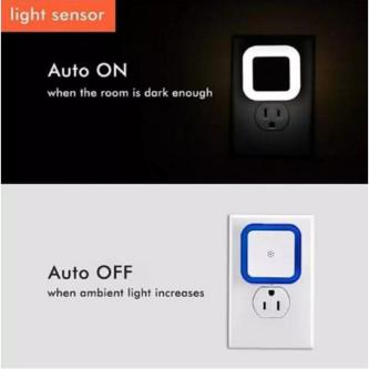 Night Light UK Plug Mini Light Sensor Control Nightlight … in Singapore - Image 1