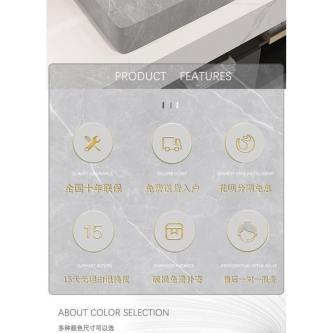 Nordic Style Ceramic Countertop Basin Marble Pattern … in Bishan - Image 1