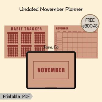 Notability / GoodNotes Undated November Planner/ Digital … in Kajang - Image 1