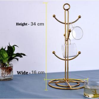 OEMART Metal Deco Mug Tree Shape Stand Storage Rack Dapur … in Singapore - Image 1