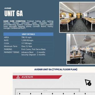 OFFICE SPACE FOR RENT IN CEBU CITY AVENIR – UNIT 6A HAND OVER in Cebu City - Image 1