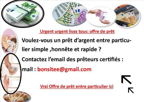 OFFRES DE PRETS RAPIDE ET SECURISE bonsiite gmail.com à Paris - Photo 1