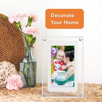 OKDEALS Digital Photo Frame, Acrylic IPS Display Video … in Singapore - Image 1