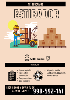 OPERARIO DE ESTIBA en Lima - Imagen 1