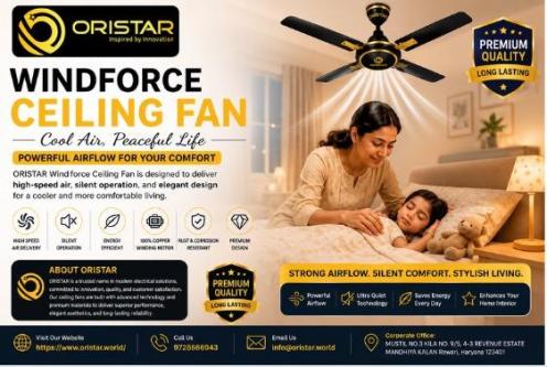ORISTAR Windforce Ceiling Fans in Kolkata - Image 1
