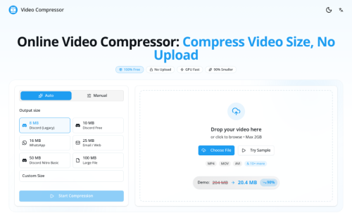 Online Video Compressor Compress Video Size, No Upload in Gangtok - Image 2