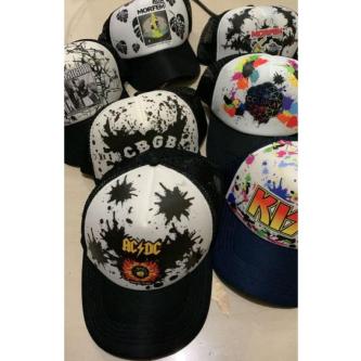 PACKAGE 5 PCS FULL PRINT NET HAT / Full Printed Hat / … in Johor Bahru - Image 1