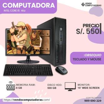 ¡PC Core i5 con Monitor + Regalo! en Lima - Imagen 5