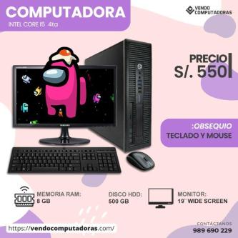 ¡PC Core i5 con Monitor + Regalo! en Lima - Imagen 3