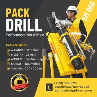 PERFORADOR PACK DRILL EXPLORACIÓN DIAMANTINA|VERSÁTIL Y PORTÁTIL en Ayaviri - Imagen 2