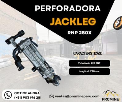 PERFORADORA JACKLEG RNP 250 X PARA AVANCE RÁPIDO EN MINERÍA en Caravelí - Imagen 1