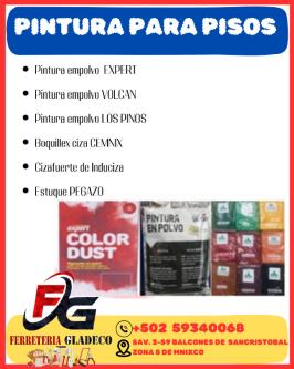 PINTURA PARA PISOS FERRETERIA GLADECO en Ciudad de Guatemala - Imagen 1