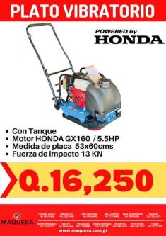 PLATO COMPACTADOR CON MOTOR HONDA en Quetzaltenango - Imagen 3