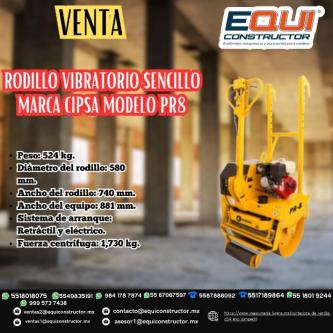 PR8 Rodillo Vibratorio CIPSA en San Luis Potosí (SLP) - Imagen 1