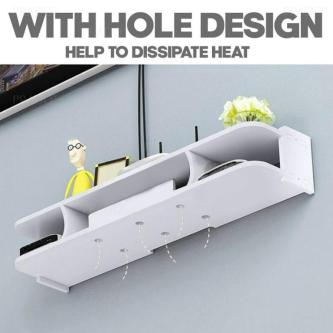 PRADO PVC Waterproof Router Wall Shelf DVD Player Storage … in Singapore - Image 1