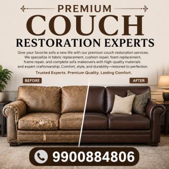 PREMIUM COUCH RESTORATION EXPERTS IN BANGALORE in Vijayapura - Image 1