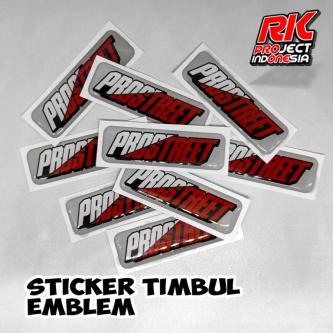 PRO STREET Flexible Resin Emblem Embossed Sticker in Singapore - Image 1