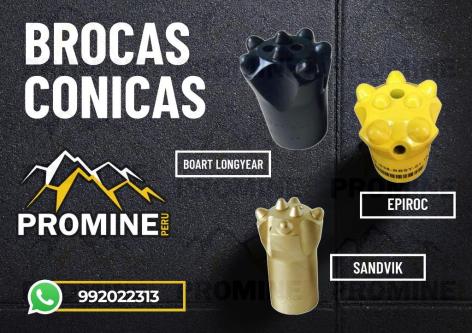 PRODUCTOS MINEROS - BROCAS CONICAS en Lima - Imagen 1