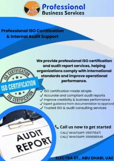 PROFESSIONAL ISO CERTIFICATION & INTERNAL AUDIT SUPPORT in Abu Dhabi - Image 1