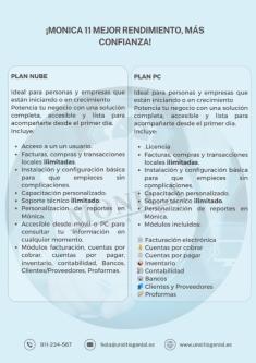 PROGRAMA CONTABLE MONICA CON FACTURACIÓN ELECTRONICA en Quito - Imagen 1
