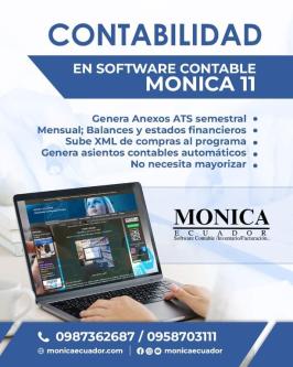 PROGRAMA CONTABLE MONICA CON FACTURACIÓN ELECTRONICA en Quito - Imagen 2