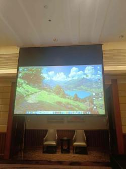 PROJECTOR FOR RENT With 6'X8' Screen in Plain View - Image 1