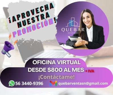 ¡PROMOCIÓN OFICINA VIRTUAL, SERVICIOS INCLUIDOS Y ATENCIÓN! en Ciudad de México (CDMX) - Imagen 1
