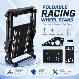 PXN A10 Racing Wheel Stand Foldable Adjustable Racing … in Singapore - Image 1