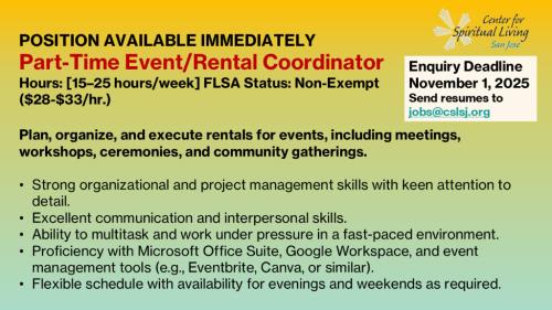 Part-Time Event/Rental Coordinator in Rocklin - Image 1