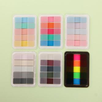 Penlab Macaron Color PET Memo Pad 100 Sheets Sticky Notes … in Singapore - Image 1